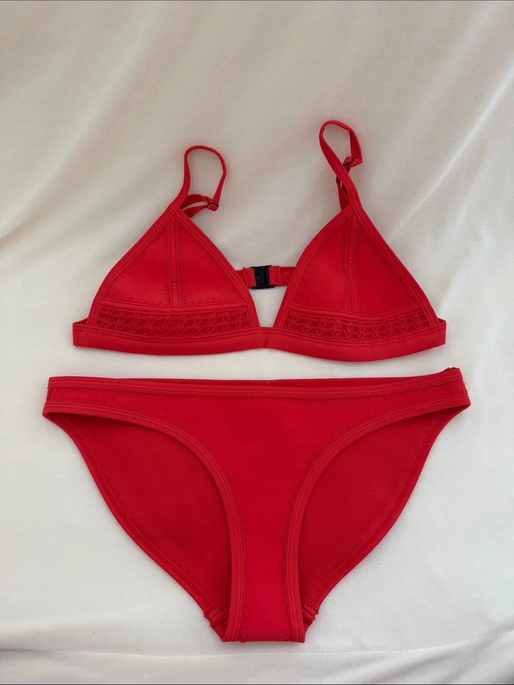 triangl swimwear Red Triangle Bikini Set
